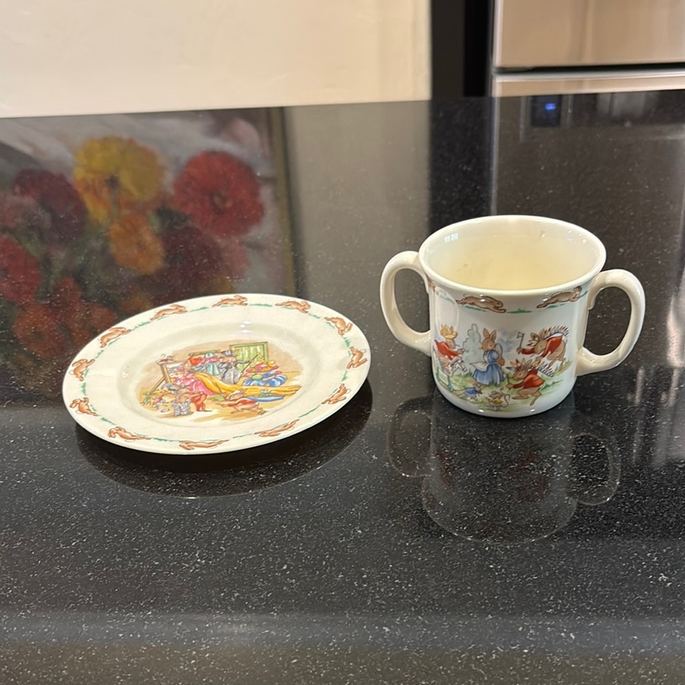 ❤️FINAL❤️Royal Doulton plate and mug children's set